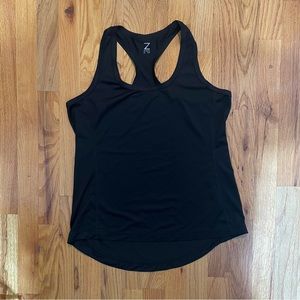 Zella Black Mesh Athletic Racerback Tank Top